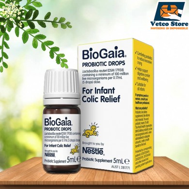 BioGaia Probiotic Drops cho trẻ sơ sinh giảm đau bụng 5ml